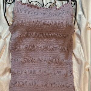 H&M Lavender Smocked Top